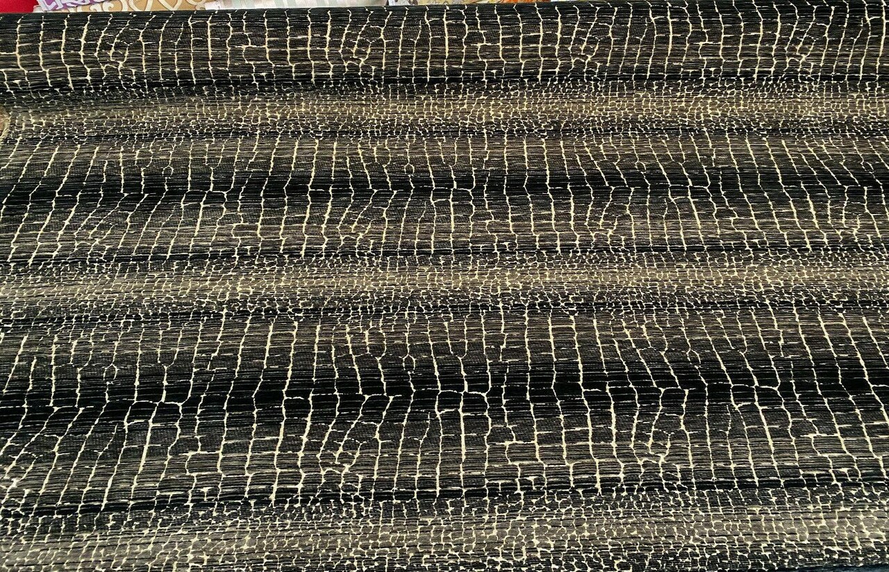 1 Yard Soft Snake Scale Chenille Upholstery Fabric Latex Backed Durable 58 Inches Width